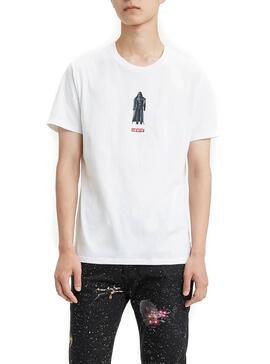 T-Shirt Levis Darth Vader Branco para Homem