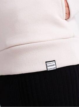 Sweat Superdry Aplique Bege Mulher