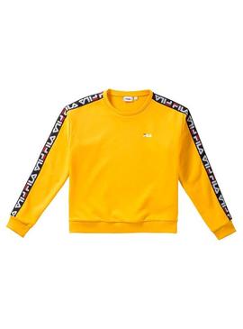 Sweat Fila Tivka Amarelo para Mulher