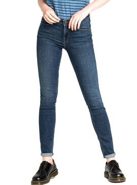 Jeans Lee Scarlett Azul Mulher