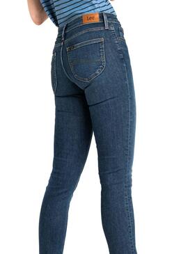 Jeans Lee Scarlett Azul Mulher