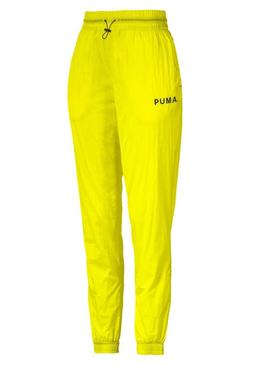 Calça Puma Chase Amarelo tecido para Mulher