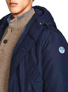 Parka North Sails Cardiff Azul Marinho Homem