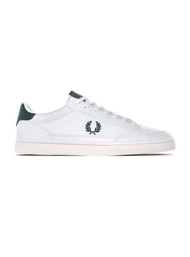 Sapatilhas Fred Perry Deuce Pele Branco Homem
