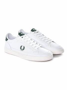 Sapatilhas Fred Perry Deuce Pele Branco Homem