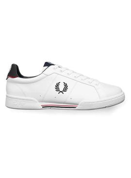 Sapatilhas Fred Perry B722 Branco Marinho Homem