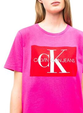 Vestir Calvin Klein Iconic Monogram Rosa Mulher