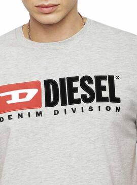 T-Shirt Diesel T-Just Division Cinza