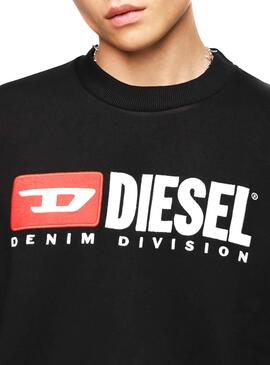 Sweat Diesel S-Tripulação Division Homem Negro