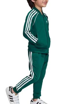 Fato de treino Adidas Superstar Verde Menino
