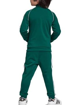 Fato de treino Adidas Superstar Verde Menino