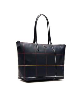 Saco Lacoste Tote Geométrico Azul Mulher