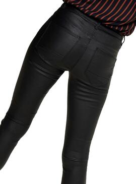 Calças Only Kendell Coated Black Mulher