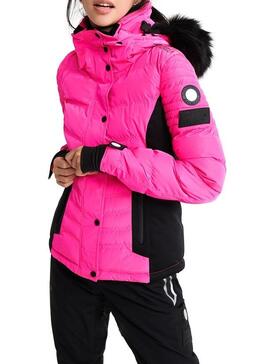 Jaqueta Superdry Luxe Snow Pink para Mulher
