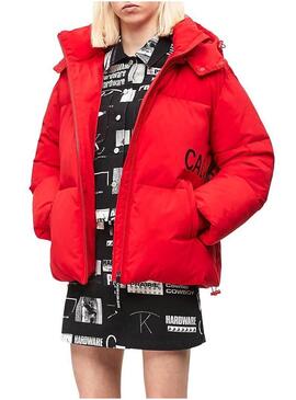 Casaco de pluma Logotipo oversized de Calvin Klein