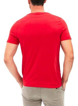 T-Shirt Ecoalf Natal Vermelho etiqueta para Homem