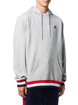 Sweat Fila Cinza caro para Homem