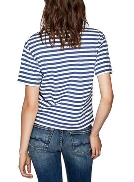 T-Shirt Pepe Jeans Claire Azul Mulher