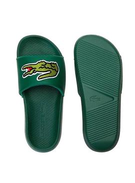 Chinelos Lacoste Maxi Croco Verde Mulher