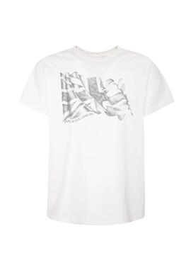 T-Shirt Pepe Jeans Betrand Branco Homem