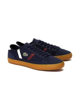 Sapato Lacoste Sideline Azul Homem