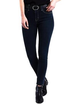 Jeans Levis 720 Hirise Marino Mulher