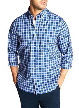 Camisa Nautica Manta Azul Homem