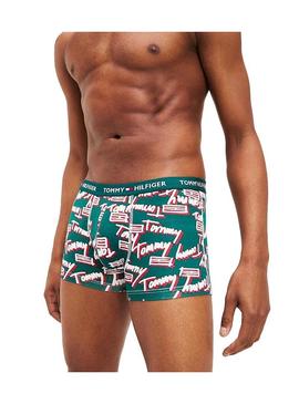 Cuecas Tommy Hilfiger Flag Verde para Homem