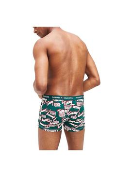 Cuecas Tommy Hilfiger Flag Verde para Homem