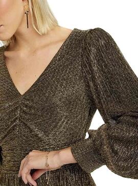 Vestido Naf Naf Glitter Para Mulher