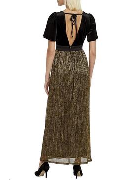 Vestido Naf Nafl Glitter combinado para Mulher