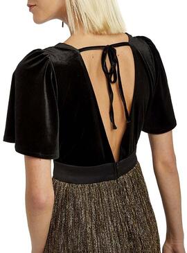 Vestido Naf Nafl Glitter combinado para Mulher