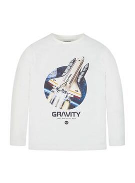 T-Shirt Mayoral Gravity White para Menino