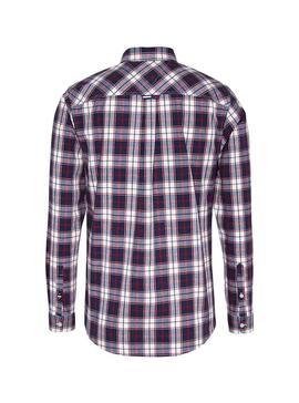 Camisa Tommy Jeans Popeline Multi Check para Homem