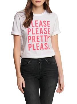 T-Shirt Only Mary Boxy Branco para Mulher
