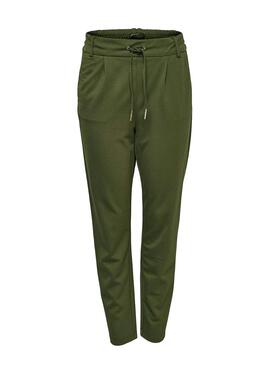 Calças Only Poptrash Easy Verde para Mulher