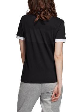 T-Shirt Adidas 3 STR Preto Para Mulher