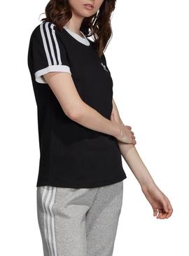 T-Shirt Adidas 3 STR Preto Para Mulher