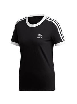 T-Shirt Adidas 3 STR Preto Para Mulher