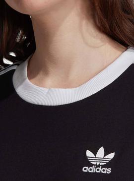 T-Shirt Adidas 3 STR Preto Para Mulher