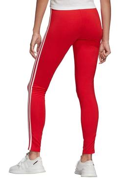 Collants Adidas 3 STR Vermelho para Mulher