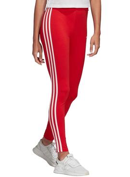 Collants Adidas 3 STR Vermelho para Mulher