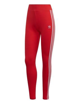 Collants Adidas 3 STR Vermelho para Mulher