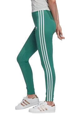 Collants Adidas 3 STR Verde para Mulher