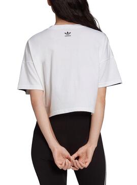 T-Shirt Adidas Logo Branco para Mulher