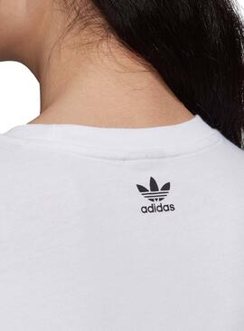T-Shirt Adidas Logo Branco para Mulher