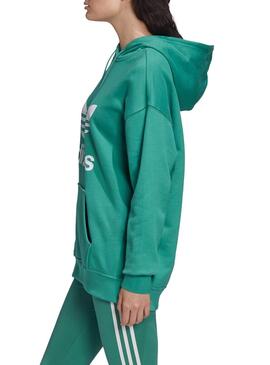 Sweat Adidas TRF Hoodie Verde para Mulher