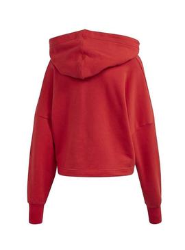 Sweat Adidas Logo Vermelho para Mulher