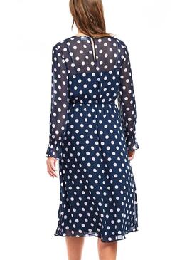 Vestido Vila Dotly Midi Polka Dot