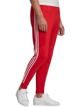 Calças Adidas 3-STRIPES Vermelho para Homem